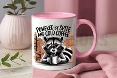 Funny Raccoon Illustration With Coffee And Sunglasses Ready Product Image 3