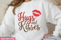 Hugs and kisses PNG, Retro Valentine Sublimation PNG Product Image 3
