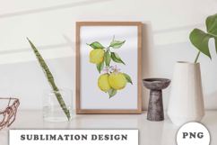 Watercolor Lemons composition png Product Image 3