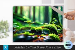 Selective Focus Lush In Forest Cutting Board PNG Design Product Image 1