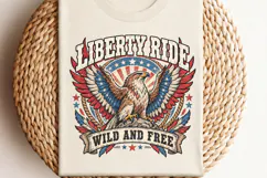 Liberty Tour Patriotic Eagle PNG, Vintage American Eagle Fre Product Image 3