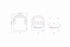 Lion Children's Room Sign SVG Laser cut file for Glowforge Product Image 3