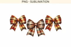 Autumn Bow Print, Seasonal Coquette Design, Cozy Fall Vibes Product Image 3