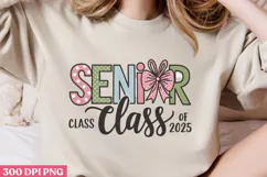 Senior Class Of 2025 PNG, Retro Teacher Sublimation PNG Product Image 3