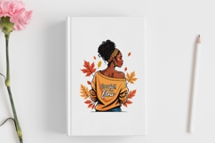 Motivational Autumn melanin woman png Product Image 3