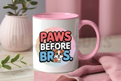 Cute Dog Cartoon With Paws Before Bros Sublimation Design Product Image 3