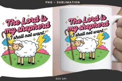 Bible verse sheep png design for T-shirts Product Image 3