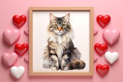 Valentine Cats Clipart, Valentine Pets Clipart Product Image 3