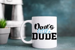 Daddy's little man svg, Dad and Mini SVG Product Image 2
