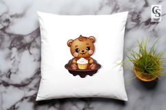 Cute Baby Bear Clipart Sublimation PNG Product Image 3