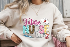 Future Nurse PNG Sublimation Design, Nursing Student Shirt Product Image 3