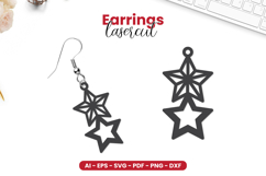 Patriotic Earrings Lasercut - 4th of July Lasercut Product Image 1