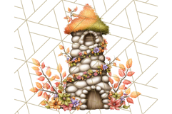 Fall Fairy House Clipart PNG, Autumn Homes and Decor Product Image 3