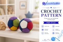 Colorful Baby Ball Crochet Pattern PDF Product Image 1