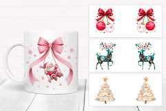 Christmas Mug Wrap Bundle. Christmas Mug Sublimation Product Image 4