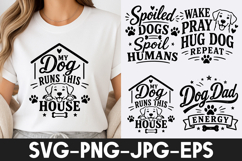 Funny Dog Lover Quotes T Shirt Design SVG PNG Product Image 1