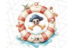 Cartoon Pirate Kids and Animals PNG Clipart for Fun Designs Product Image 2