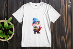 Valentine Gnome Holding Heart Sublimation PNG Product Image 2
