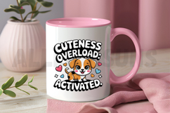 Cartoon Puppy Cuteness Overload Design For Sublimation Cute Product Image 3