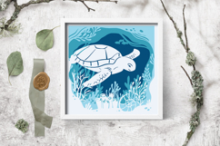 Layered paper cut sea / Layered paper cut sea SVG Product Image 3