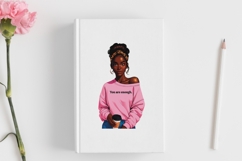 Motivational Melanin woman Sublimation PNG, Graphic Illustra Product Image 3