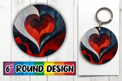 Elegant Heart Designs on Sublimation Product Image 1