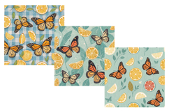 Monarch Lemonade Seamless Pattern, Digital Paper Product Image 3