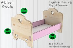 kid chair bed set svg plywood Glowforge cut file for child Product Image 3