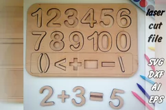 Children's educational|Numbers|Alphabet|Kids Toys| Laser Cut Product Image 3