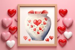 Watercolor Valentines Day Clipart, Christmas Clipart Product Image 3