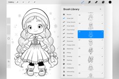 100 Procreate Chibi Christmas Stamp Brushes Product Image 3