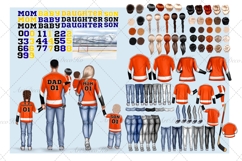 Hockey Family clipart: &quot;HOCKEY CLIPART&quot; Hockey jerseys PNG Product Image 2