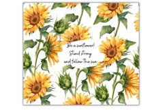 Be a Sunflower 20 oz Tumbler Wrap Sublimation Design PNG Product Image 3