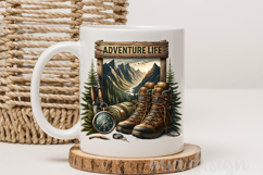 Adventure Life PNG, Mountain Hiking &amp; Camping Sublimation Product Image 3