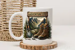 Adventure Life PNG, Mountain Hiking & Camping Sublimation Product Image 3