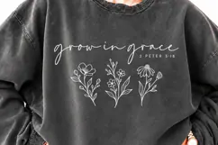 Rooted in Grace Floral Christian PNG, Faith Hope Bloom Chris Product Image 3