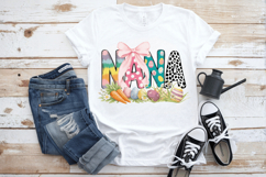 Nana PNG, Cute Bow, Carrots &amp; eggs PNG Sublimation Design Product Image 3