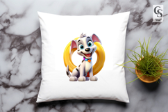 Cute Cartoon Puppy Dog Clipart Sublimation PNG Product Image 3
