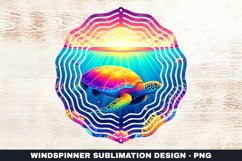 Turtle Wind Spinner Sublimation Design Product Image 1