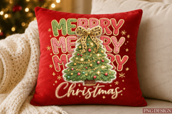 Coquette Floral Merry Christmas Png Product Image 4