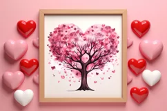 Pink Valentines Day Hearts Clipart, Valentine Hearts Clipart Product Image 3