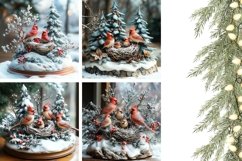 3D Cardinal Pillowcase, Christmas Birds Pillow Case Designs Product Image 3