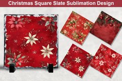 Christmas Square Sublimation Slate Designs Product Image 1