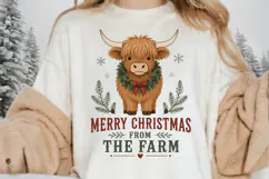 Merry Christmas From The Farm PNG Sublimation Design - Cute Product Image 5