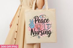 Peace nursing life PNG, Nurse Sublimation PNG Product Image 3