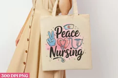 Peace nursing life PNG, Nurse Sublimation PNG Product Image 3