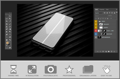 Phone Mockup Elegant Dark Background Product Image 3