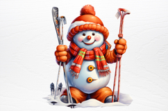 Funny Snowman Sublimation PNG Product Image 3
