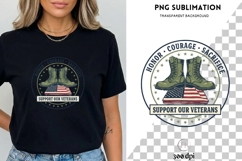 Support Our Veterans PNG | Honor Courage Sacrifice Design Product Image 3