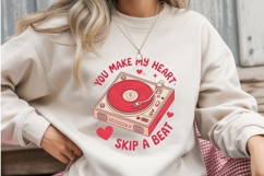 Retro Valentine Sublimation PNG - You Make My Heart Product Image 3